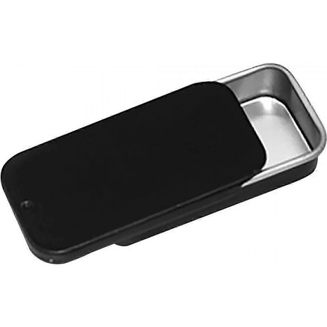 Boîte en métal rectangulaire à couvercle coulissant, idéale pour ranger divers petits objets, y compris des œufs de Pâques et des biscuits. Parfaite pour les voyages, les fêtes et les cadeaux de Noël.