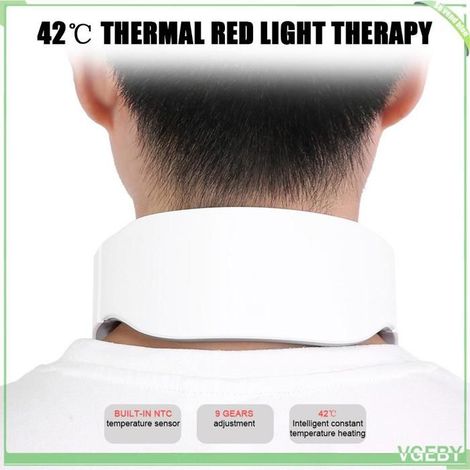Masseur de cou - FAFEICY - Masseur cervical sans fil - 9 niveaux - 4 têtes - Chauffant 42°C (1/5)