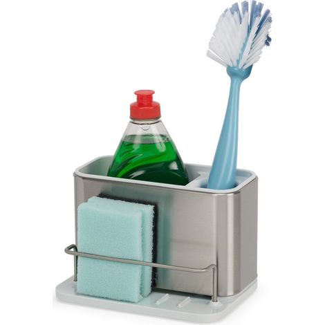 Joseph Joseph Surface organizador de fregadero plateado moderno