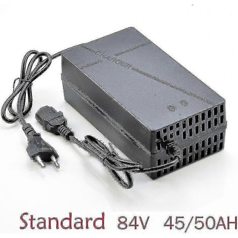 Chargeur intelligent pour batteries au plomb-acide 48 V, 60 V, 72 V et 96 V (50 Ah et 60 Ah), compatible avec les tricycles électriques, vélos, scooters, quads et autres véhicules électriques. (1/5)