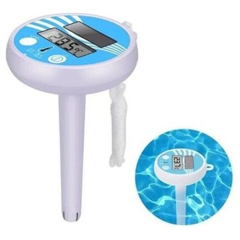 Thermometre Piscine Solaire,Thermomètre pour Piscine, Thermomètre Flottant de Piscine,avec Une Corde, Résistant aux Chocs pour Tous Les & piscines, Spas, Hot Tubs, Aquariums & Les Étangs (1/5)