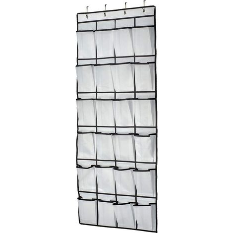Organisateur de chaussures au-dessus de la porte, organisateurs suspendus multifonctionnels, sac de rangement suspendu pour chambre à coucher, salle de bain, placard, rangement de chaussures suspendu, (1/5)