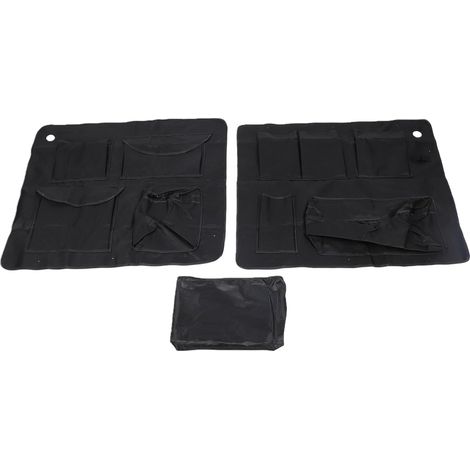 Organiseur de Rangement pour Porte de Grange de van, Panneau de Rangement Inférieur de Porte Arrière en Tissu Oxford 600D, Résistant à L'usure avec Plusieurs Poches pour Ducato (1/4)