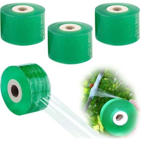 Ruban de Greffage Auto-Adhésif Étirable PVC 4 Pièces pour Arbres Fruitiers et Réparation de Plantes