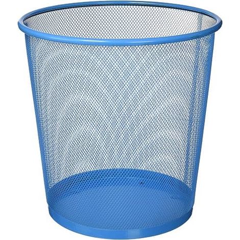 Papelera malla metalica 12 Litros Azul (1/3)