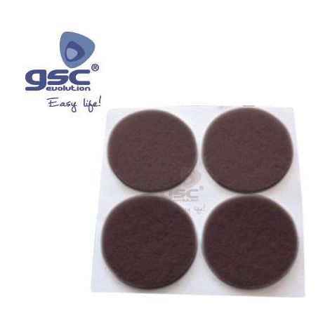 Set 4 runde Klebefilz Ø38mm Braun GSC 003802762