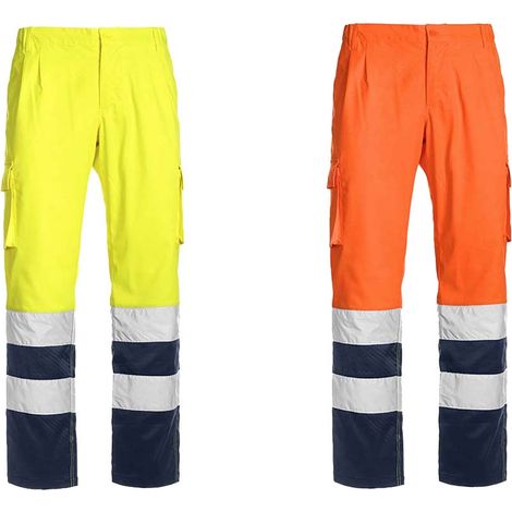 Pantaloni da lavoro alta visibilità Sottozero H.V. Stretch 1590 - L - Amarillo (1/4)