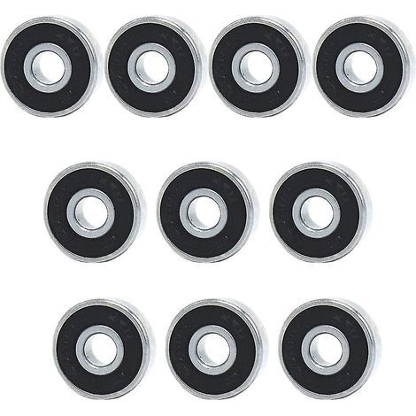 625rs Kugellager (10 Stück) - 16x5x5mm Rillenkugellager aus Metall für Skateboardrollen (1/4)