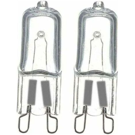 Ampoule halogène G9 dimmable 40 W – Blanc chaud 2800 K – 1000 lumens – Angle de diffusion 360° – Pack de 2 pièces (1/4)