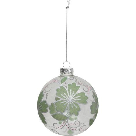 Bdn vetro 90mm fiore paglia vrt - Feeric lights & christmas