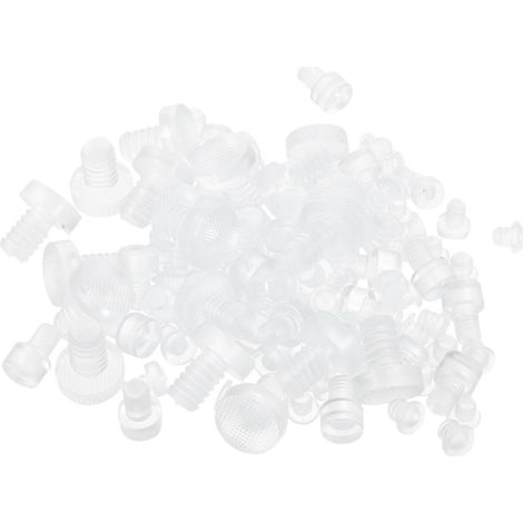 Butoirs De Tiroir Antichoc en Silicone Transparent - 75 Pièces pour Tables en Verre Et Meubles avec Patins Anti-dérapants Usage Quotidien (1/5)