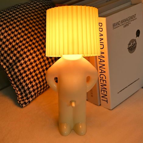 Originale „A Little Shy Man“-LED-Lampe – Lustige Schreibtischlampe mit Lampenschirm – Romantisches Nachtlicht fürs Schlafzimmer (1/5)