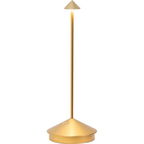 Lampada a led da tavolo Pina Pro Titanio ricaricabile e dimmerabile - 2.2W, 2200-2700-3000 K, IP54 (1/3)