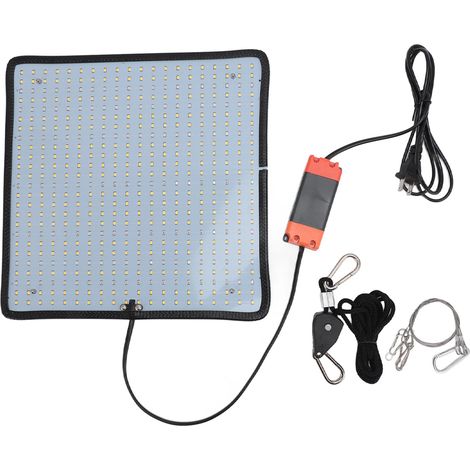 Lampe de culture LED 38W 500LED, spectre complet pour plantes d'intérieur, légumes, fleurs, serre, prise US 110-220V (1/5)