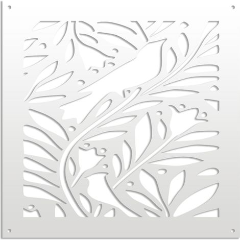 COLIBRI - Pannello in PVC traforato - Parasole - Colore: bianco - Misura: 48x48 cm (1/4)