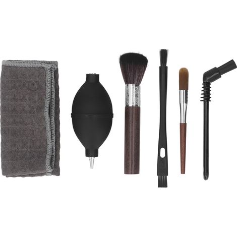 Kit de limpieza para cafetera: 6 herramientas con cepillos de nailon y madera, soplador y paño. (1/5)