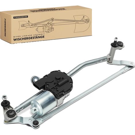 Mecanismo de limpiaparabrisas, construcción metálica, compatible con Skoda Yeti (2009-2017), instalación delantera, volante a la izquierda, motor eléctrico incluido. (1/5)