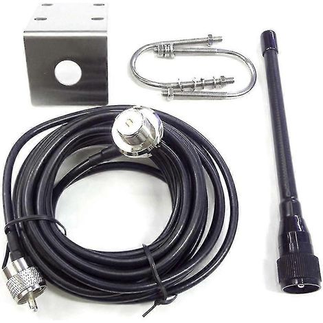 Wasserdichte Marine-VHF-Antenne mit Gummimast, 156-163 MHz, 5 m RG-58-Kabel, kompatibel mit Booten, Segelbooten und Yachten. (1/5)