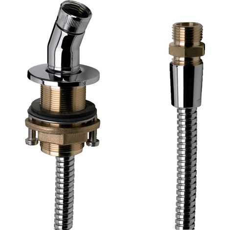 Hansgrohe - Soporte de ducha para montaje en borde de bañera, cromo 28307000