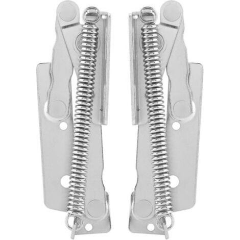 2 charnières à ressort à 90° pour portes d’armoires – en acier au carbone, support de levage et maintien stable – idéales pour meubles de cuisine et salle de bain (1/5)