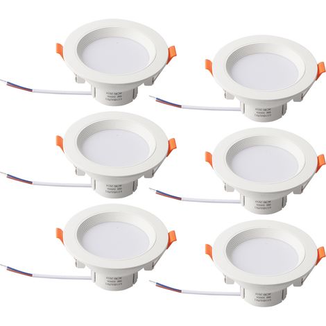 Applique LED 9W 6000K AC90-265V avec détecteur radar intelligent pour couloir balcon escalier, lot de 6 pièces (1/5)