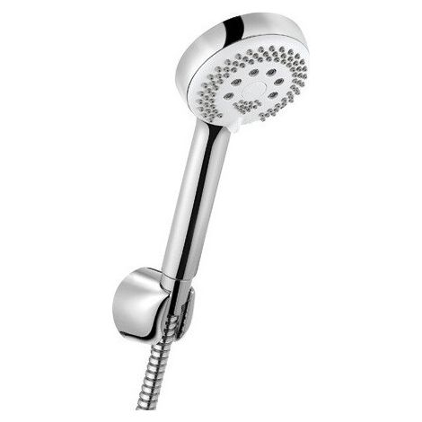 Set de bain douche LOGO 3S avec logo 3S douchette à main DN 15 chrome KLUDI