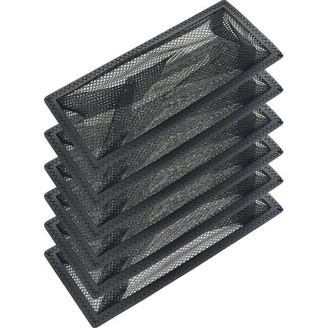 Lot de 6 pièces (4 x 12 pouces), convient pour les grilles d'aération domestiques, les grilles de sol et les grilles de collecte des (1/5)