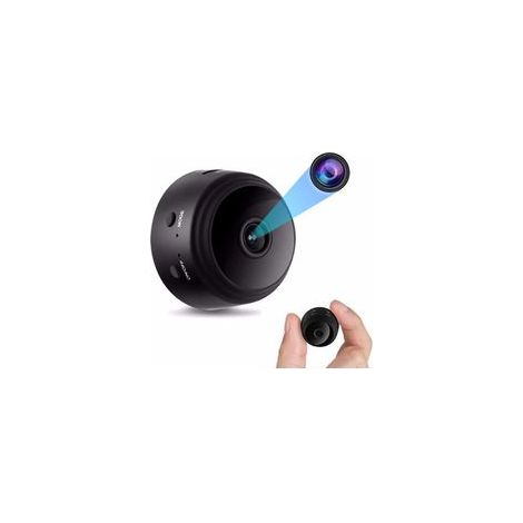 Mini caméra espion WiFi 4K, détection de mouvement, magnétique, noir – (1/5)