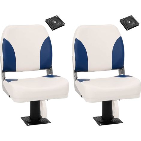 vidaXL Boat Seats 2 pcs with Pedestal 360° Rotatable (1/5)