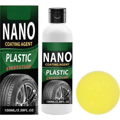 Agent de nano-revêtement pour le nettoyage et l'entretien quotidiens de la peinture automobile. Produit de polissage et d'entretien pour la brillance de la peinture automobile. 100 g x 1 + éponge x 1. (1/5)