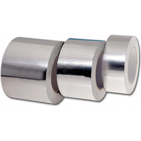 Glattes, selbstklebendes Aluminiumband 72/50 m 120 °C Lüftung Klimaanlage