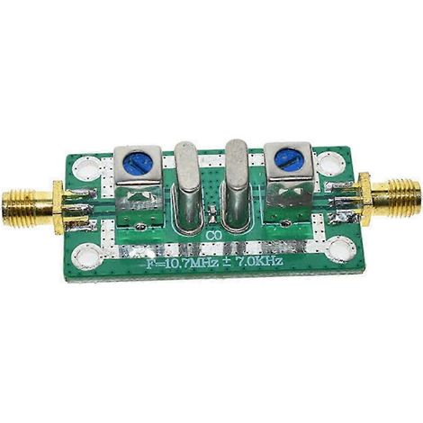 Filtre à cristal haute performance 10,7 MHz, passe-bande, stable, 66 mm, pour ingénieurs du son et communications. (1/5)