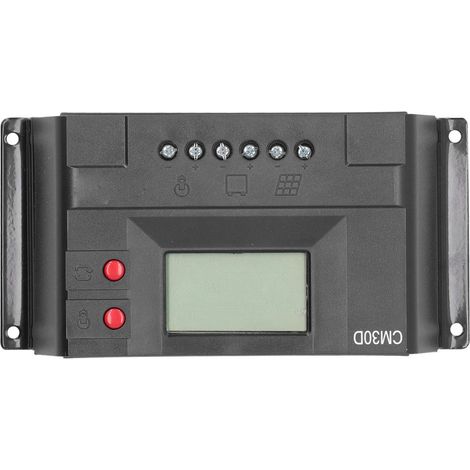 Contrôleur de charge solaire 12V 24V PWM à paramètres automatiques réglables avec écran LCD, régulateur intelligent pour panneaux solaires et batteries, destiné à l'industrie. (1/5)