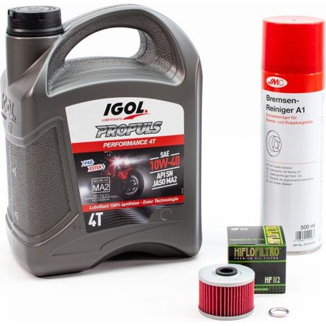 Kit Entretien Vidange Standard pour SUZUKI DR-Z 110 de 2003 à 2005 - IGOL PROPULS PERFORMANCE 10W40 4L