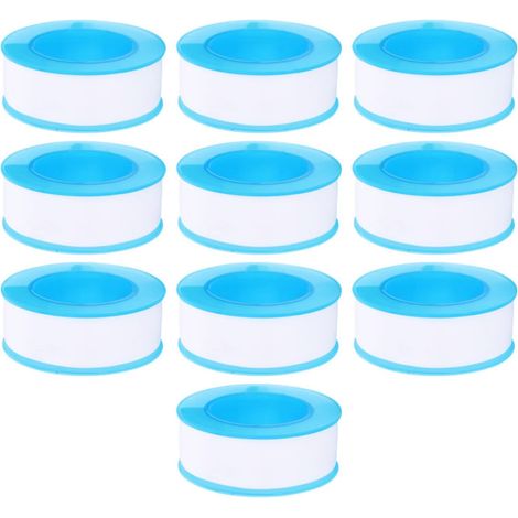 10 Rouleaux Ruban Ptfe D’étanchéité pour Plomberie, Blanc (1/5)