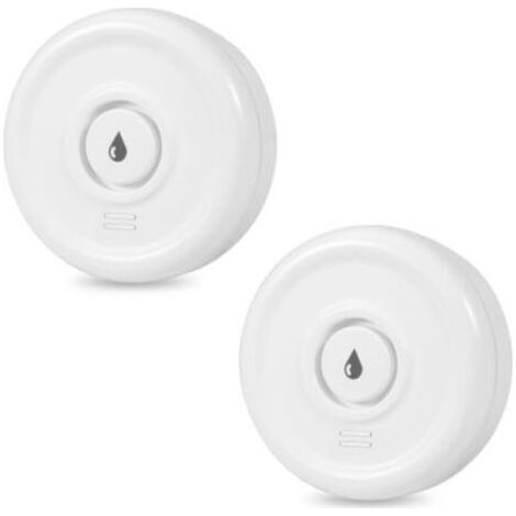 BUNTHAUS 2 capteurs d'eau compacts pour détecter les inondations avec détecteur d'eau d'alarme 100 DB pour cuisine salle à manger. (1/5)
