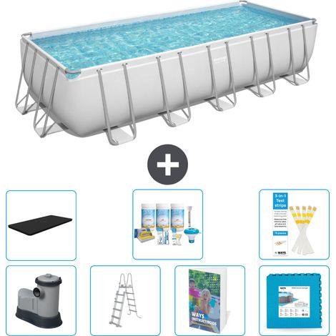 Bestway Power Steel Rechteckig - 640x274x132 cm - 8-teilig S536