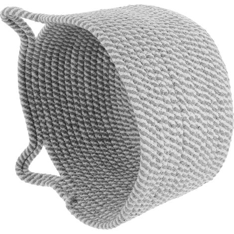 Panier Tressé Pour Rangement Avec Oreilles De Chat Décoratives Corde De Coton Pour Divers Objets Pour Chambre Et Bureau (1/5)