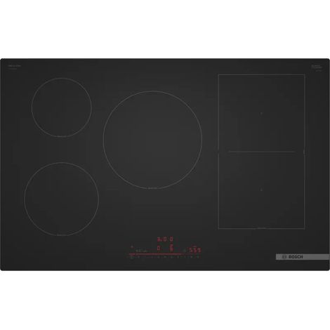 Plaque à induction Bosch 80 cm 7400 W noir mat
