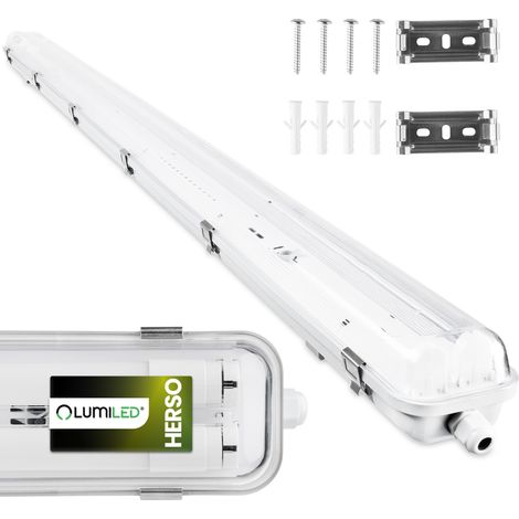 Lampe LED hermétique étanche à la poussière 2 x 150 cm T8 G13 IP65 HERSO Lumiled