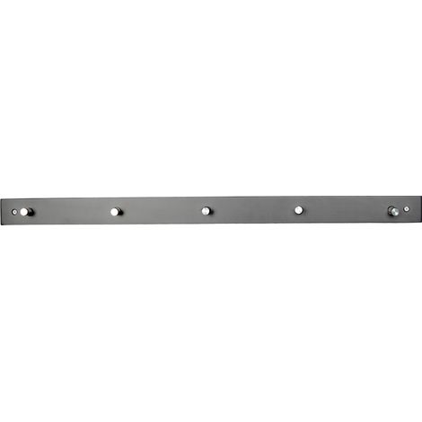 Paige Wandgarderobe mit 5 Haken, schwarz, Stahl.