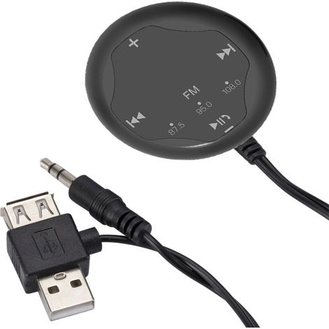 Émetteur radio FM USB - Bluetooth pour voiture avec AUX/FM 87,5/95/108 canaux (1/5)