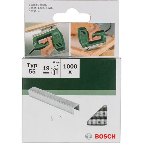 Bosch Tacker/pins/nails Narrow Crown Staple Type 55 2609255828