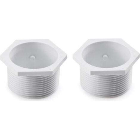 6-500-00 Confezione da 2 raccordi universali a parete per pulitori per piscine (UWF) - Ricambio identico per i pulitori per piscine Polaris 480, 380, 360, 280, 180, 165, 65 e Turtle