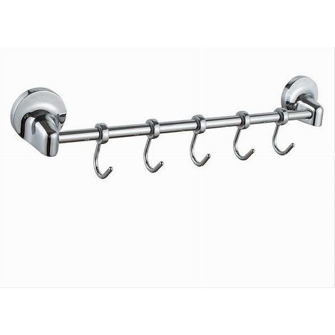 Cleafe - Appendino Con 5 Ganci Per Accappatoi Asciugamani Da Parete Accessori Bagno 79811 - (1/2)