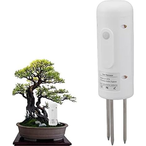 Demeras Capteur de Sol ,Test d'humidité Connexion APP Compteur de Sol Données en Temps réel pour Le Jardinage pour Zigbee (1/5)