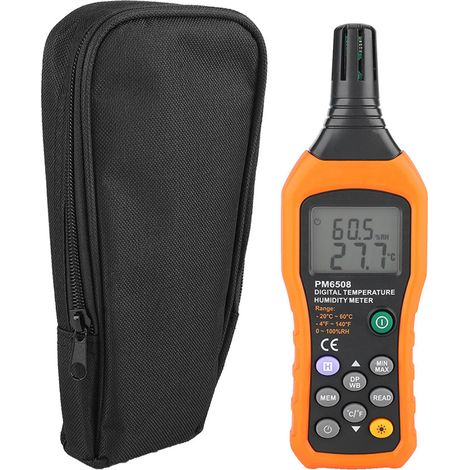 PM6508 Appareil de mesure de température et d'humidité industriel de haute précision pour intérieur (1/5)