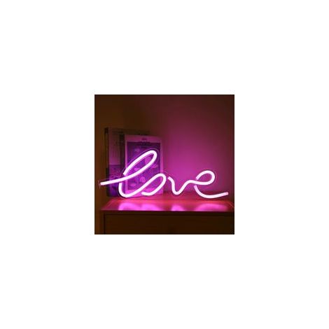 LED-Neon-LOVE-Schriftzug, USB-Nachtlicht mit Acryl-Rückwand, dekorative Lampe für Zuhause, Partys, Hochzeiten und Bars. – Crezuo