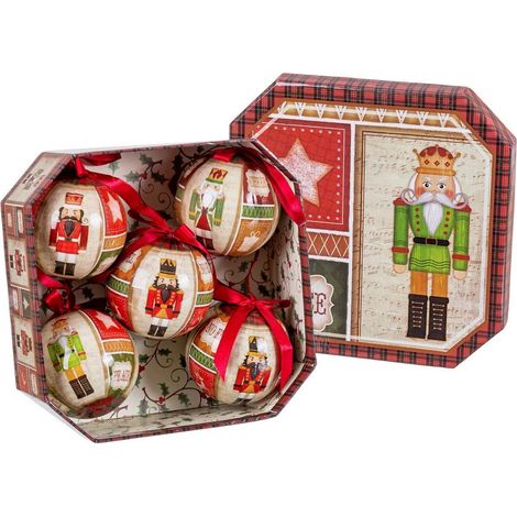 Coffret de 5 boules de Noël casse-noisettes (1/3)