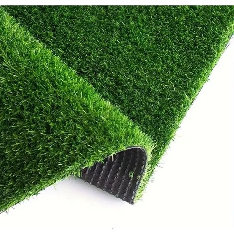 Gazon synthétique extérieur 0,5x2 m – Hauteur 15 mm, perméable à l'eau, idéal pour balcon, jardin et terrasse, gazon artificiel vert 1 pièce (1/5)
